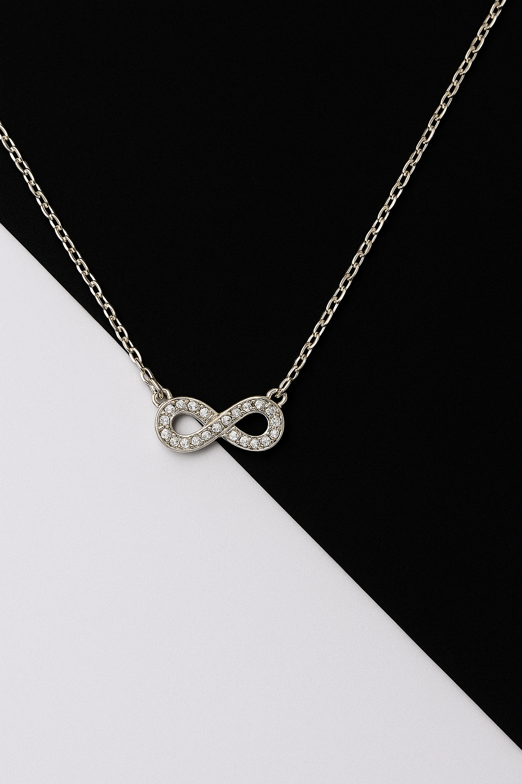 (Necklace infinity : Silver
