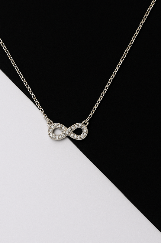 (Necklace infinity : Silver