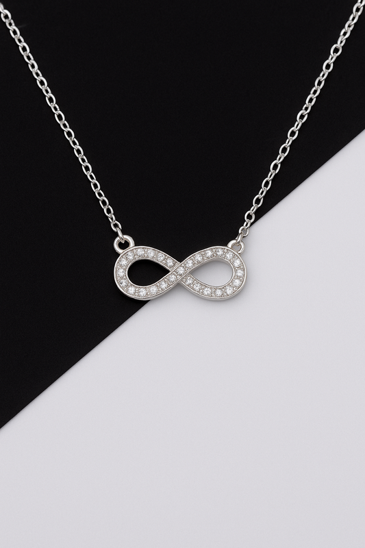 (Necklace infinity : Silver