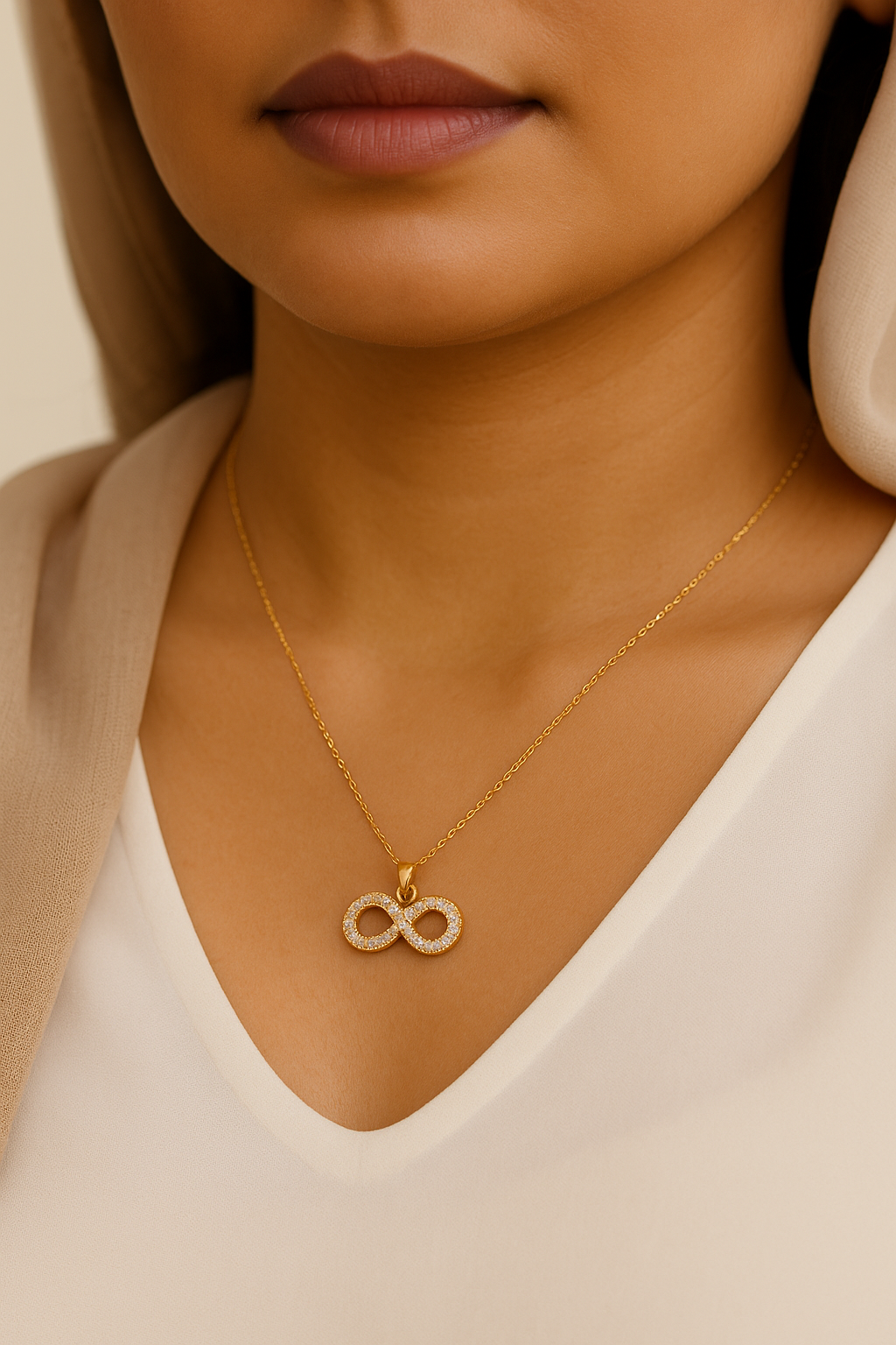 Necklace Infinity : Golden